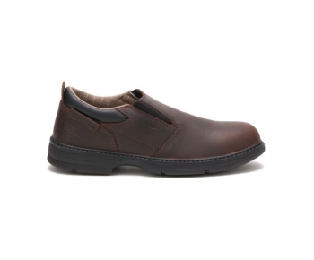 Caterpillar Work Shoes South Africa Conclude Steel Toe Dark Brown - Cat Shoes For Men - SY0541823